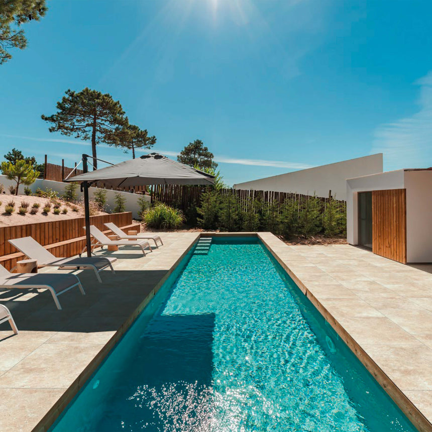 Cantal 400x600 Grip Beige Travertine Look Tiles Tilemall