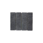 Apollo Mosaic Rectangle 60x200mm Natural Stone Tumbled Charcoal