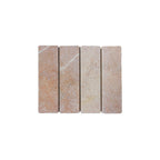 Apollo Mosaic Rectangle 60x200mm Natural Stone Tumbled Terra