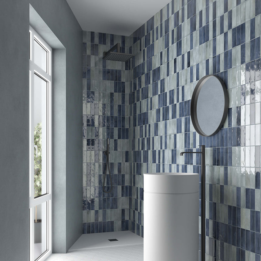 Coco 50x150 Gloss Blue Grass Subway Tilemall