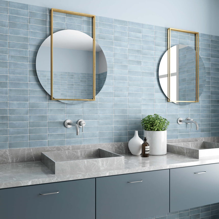Coco 50x150 Matt Blue Grass Subway Tilemall