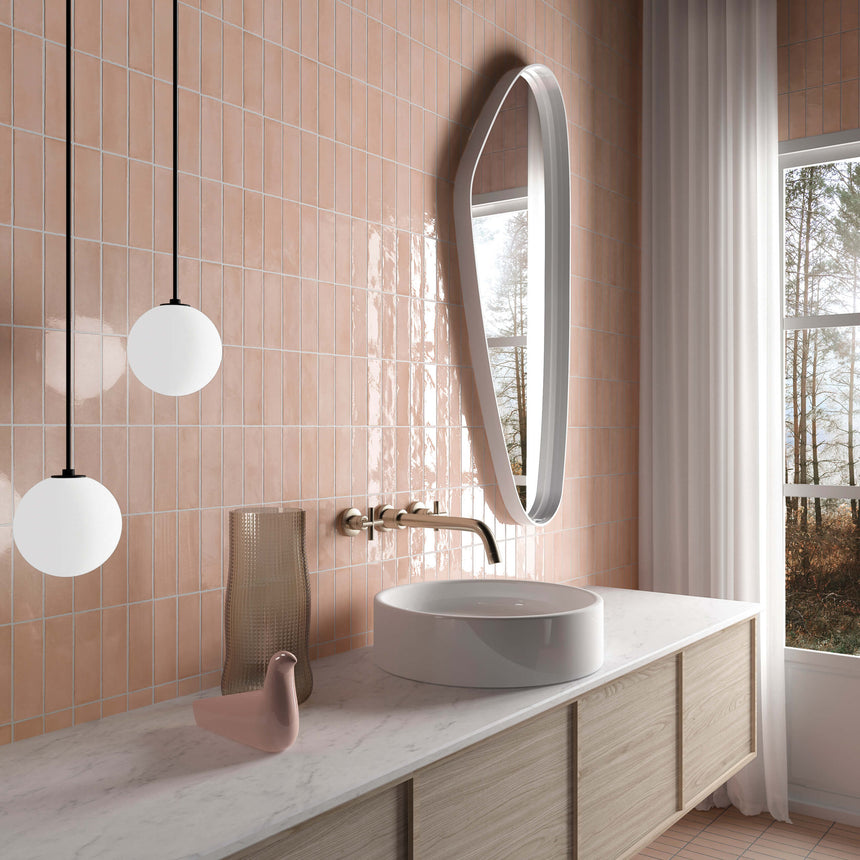 Coco 50x150 Gloss Orchard Pink Subway Tilemall