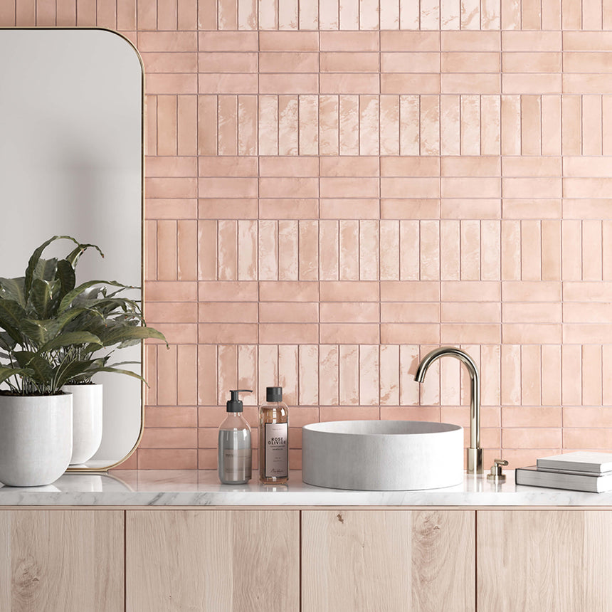 Coco 50x150 Matt Orchard Pink Subway Tilemall