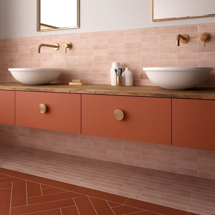 Coco 50x150 Matt Orchard Pink Subway Tilemall