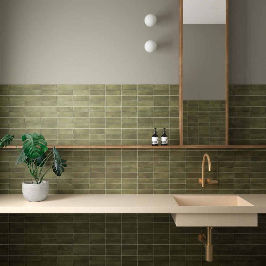 Coco 50x150 Matt Verd Subway Tilemall