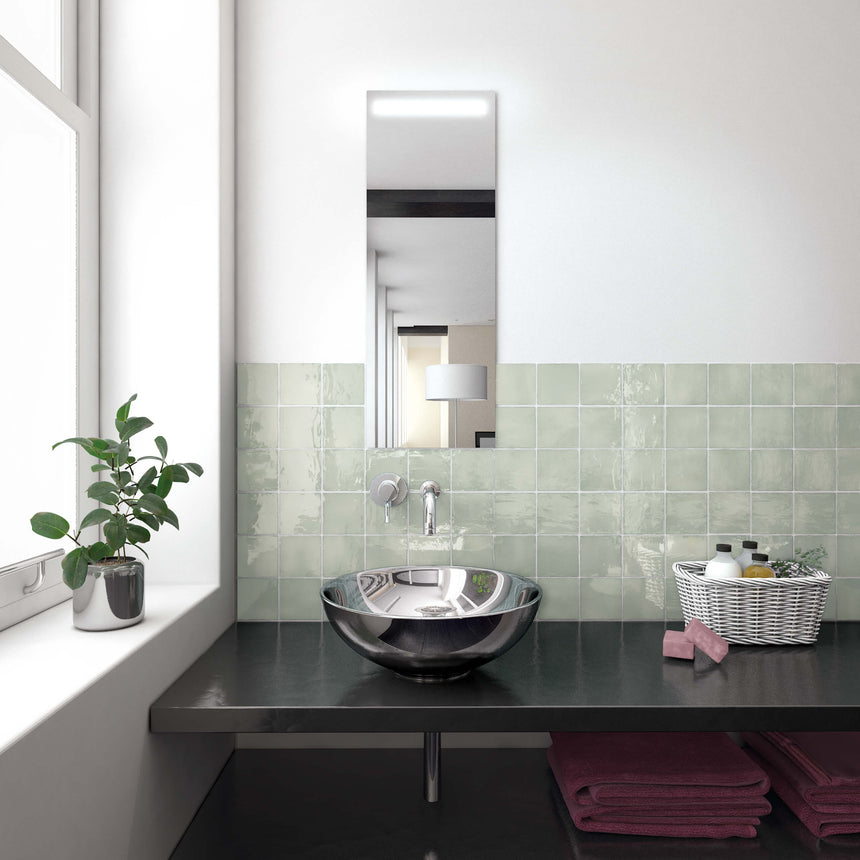 Manacor 100x100 Gloss Mint Subway Tilemall