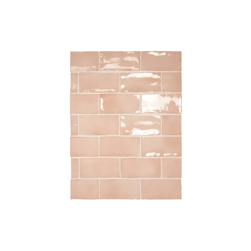 75x150 Manacor Blush Pink Gloss Sample Sample ACE