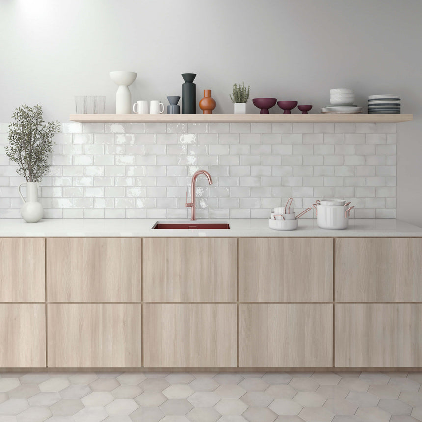 Manacor 75x150 Gloss White Subway Tilemall