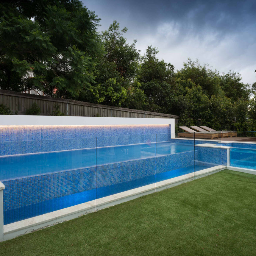 Leyla Mosaic Square 25x25mm Gloss Bora Bora