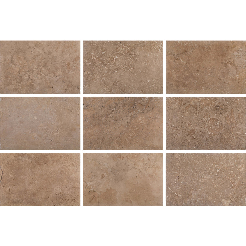 Tuscany Walnut Travertine 610x406x30 Tumbled Paver Natural Stone Tilemall