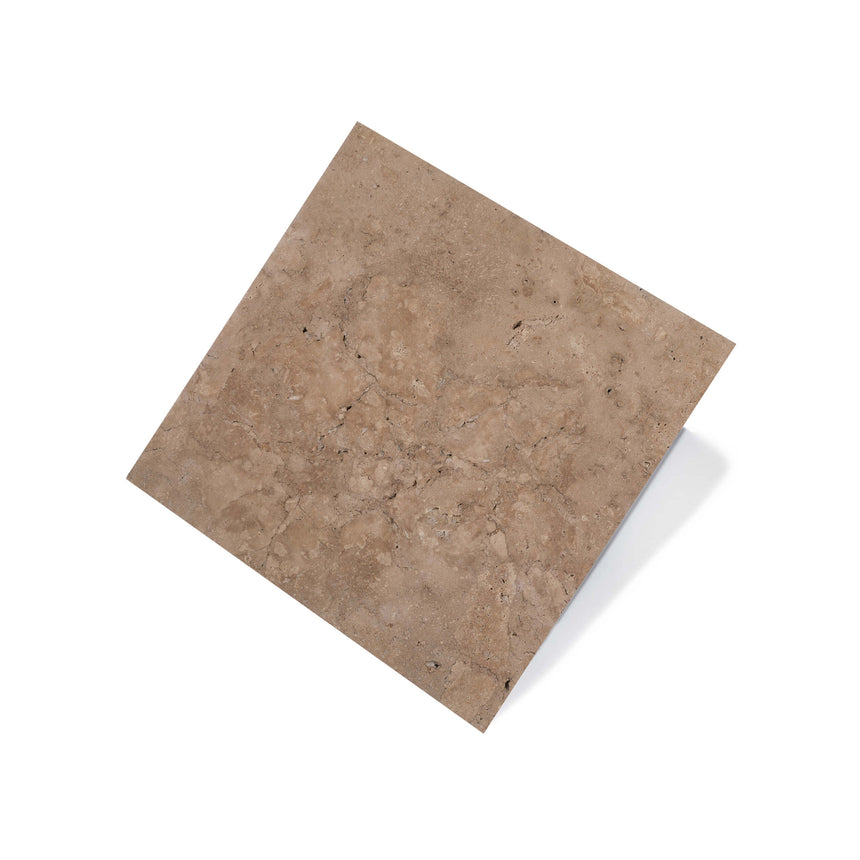 Tuscany Walnut Travertine 406x406x30 Tumbled Paver Natural Stone Tilemall Default Title