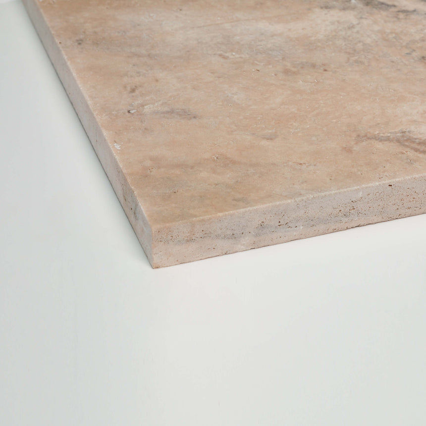 Standard Silver Travertine 610x406x30 Tumbled Paver Natural Stone Tilemall