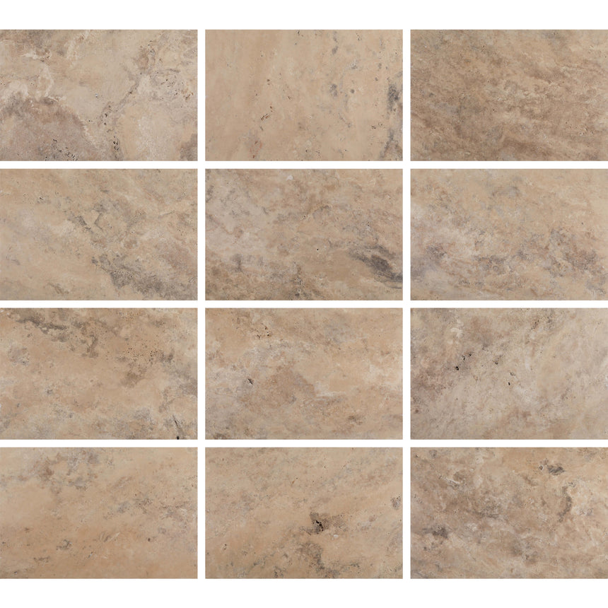 Latte Travertine 610x406x30 Tumbled Paver Natural Stone Tilemall