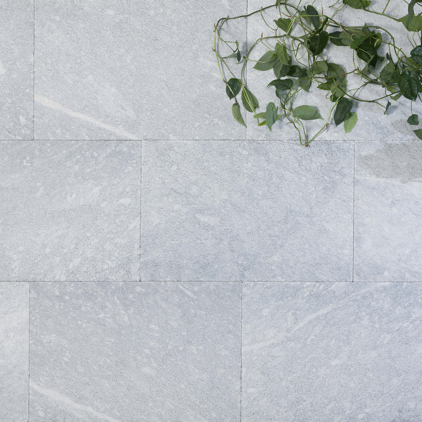 Silver Agean 406x406x30 Tumbled Paver Natural Stone Tilemall