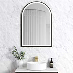 Archie Metal Frame LED Mirror 900x600 Black
