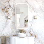 Newport Soft Square Frameless LED Mirror 900x450