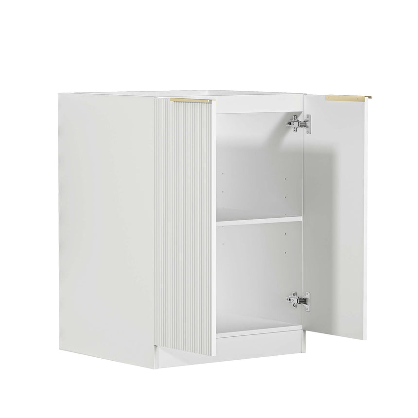 Bondi Laundry Base Cabinet Matte White 630 Laundry Cabinet Otti Australia