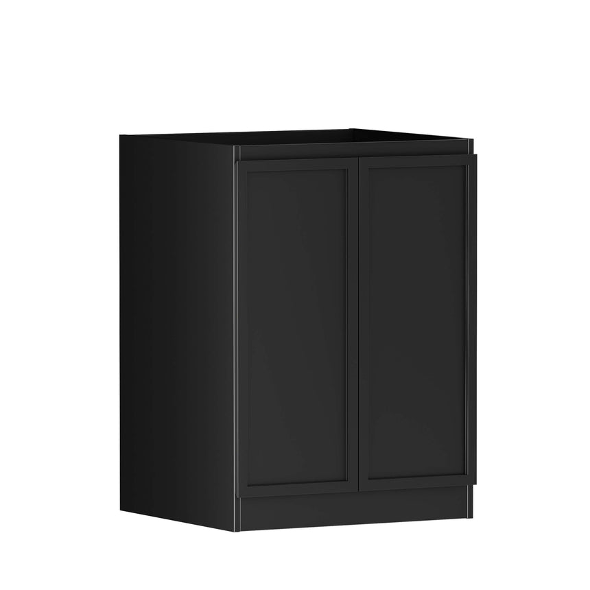 Bondi Hampshire Laundry Base Cabinet Satin Black 630 Laundry Cabinet Otti Australia