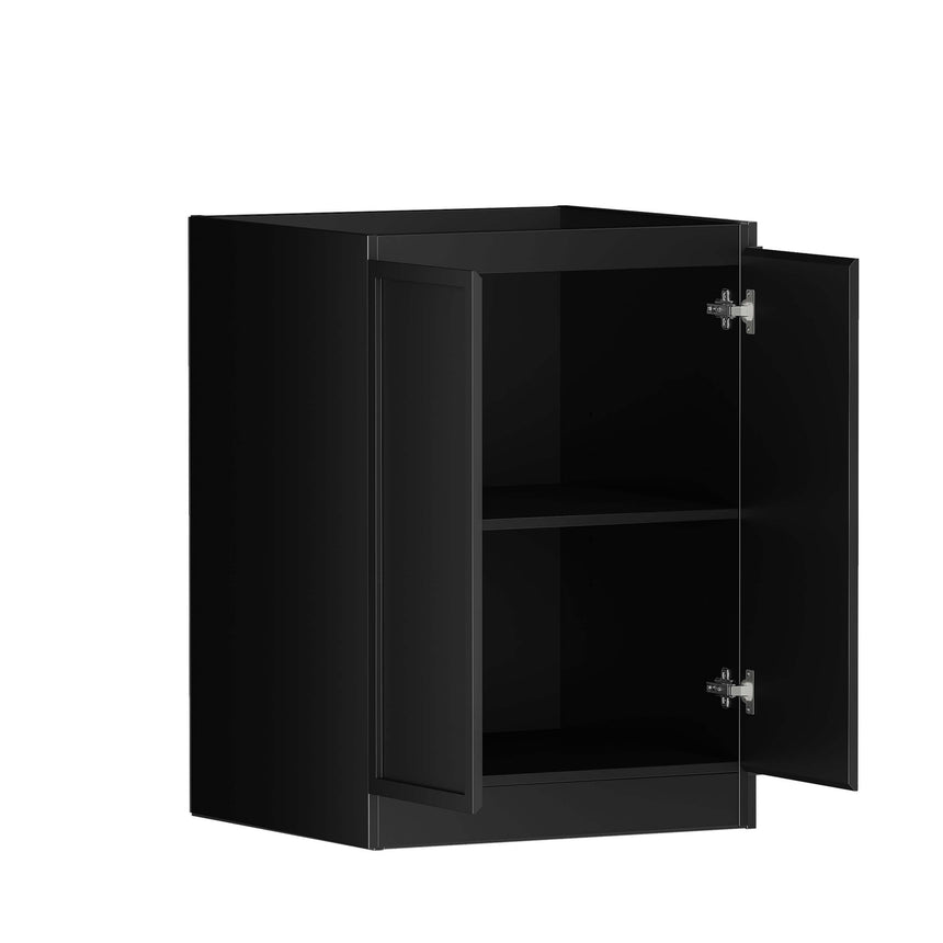 Bondi Hampshire Laundry Base Cabinet Satin Black 630 Laundry Cabinet Otti Australia