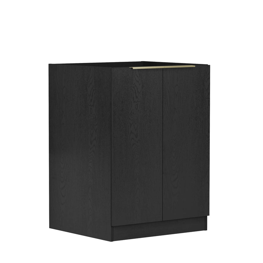 Byron Laundry Base Cabinet Black Oak 630 Laundry Cabinet Otti Australia