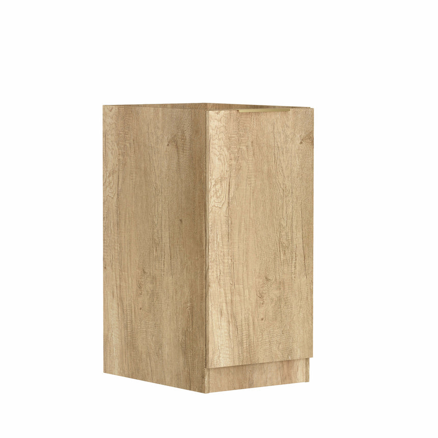 Byron Laundry Base Cabinet with internal Drawer Natural Oak 415 Laundry Cabinet Otti Australia