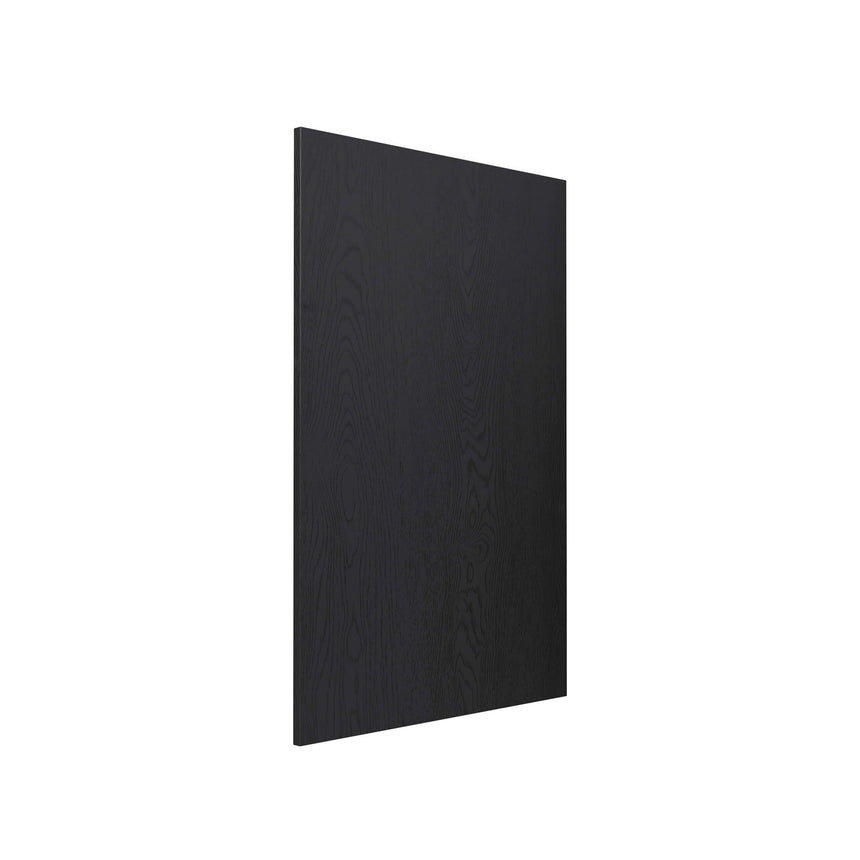 Otti Byron black oak end panel by Tilemall, 880x580mm, wood grain finish