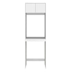 Tall Washing Machine Cabinet Matte White 2100