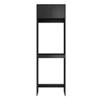 Byron/Bondi Tall Washing Machine Cabinet Black Oak