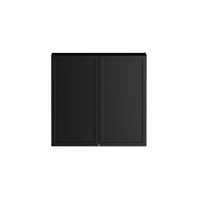 Bondi Hampshire Wall Cabinet Satin Black 630 Laundry Cabinet Otti Australia Default Title