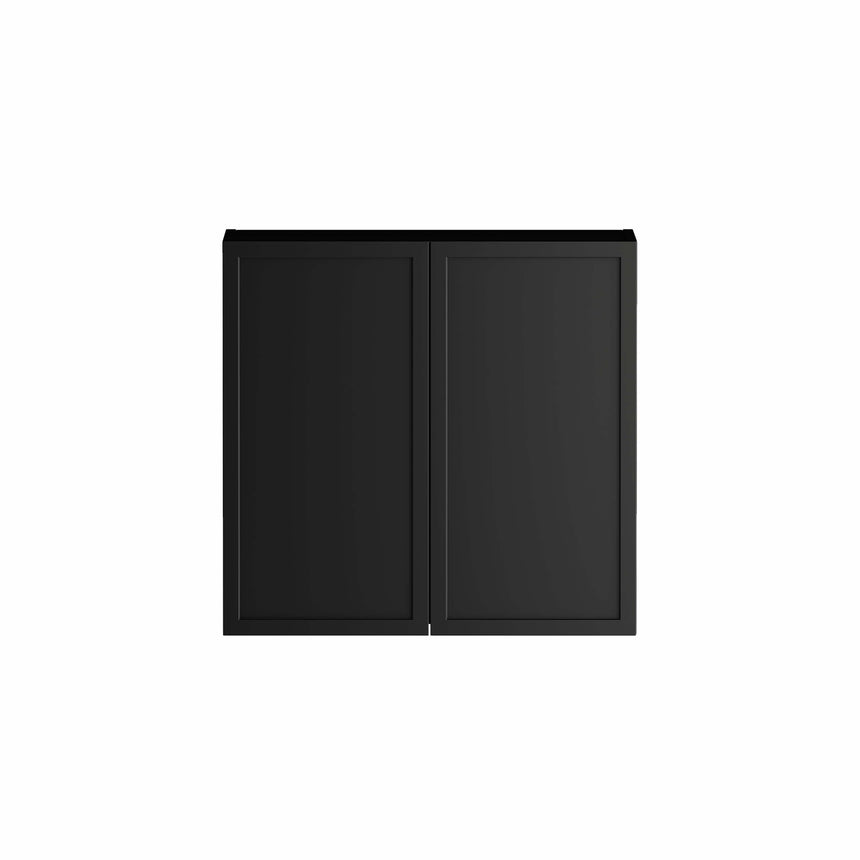 Bondi Hampshire Wall Cabinet Satin Black 630 Laundry Cabinet Otti Australia Default Title