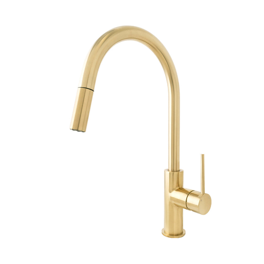 ADP Bloom Pull Kitchen Mixer Brushed Brass Tapware ADP Default Title
