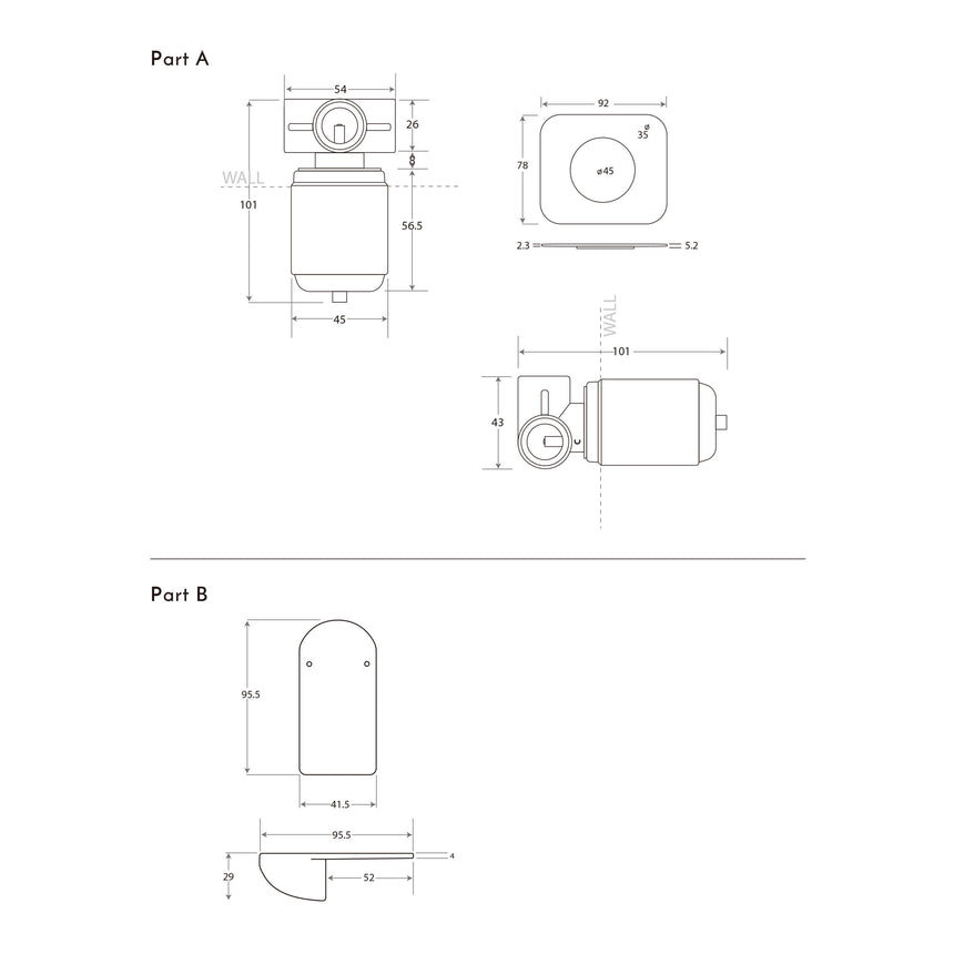 ADP Cosmopolitan Shower Trim Chrome Tapware ADP