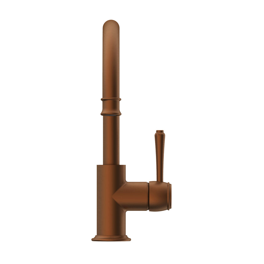 ADP Eternal Goosenk Basin Mixer Brushed Copper Tapware ADP
