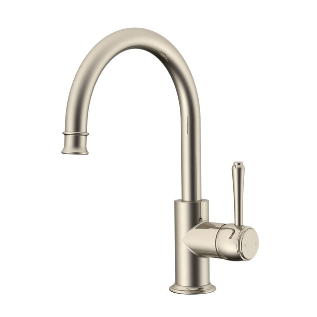 ADP Eternal Goosenk Basin Mixer Brushed Nickel Tapware ADP Default Title