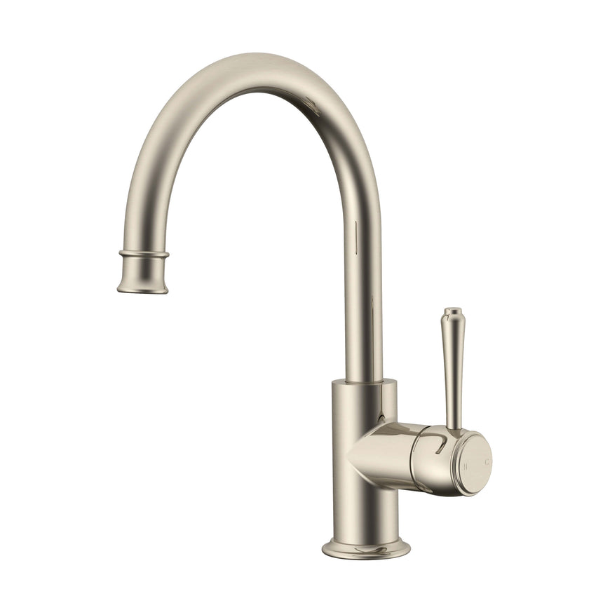 ADP Eternal Goosenk Basin Mixer Brushed Nickel Tapware ADP Default Title