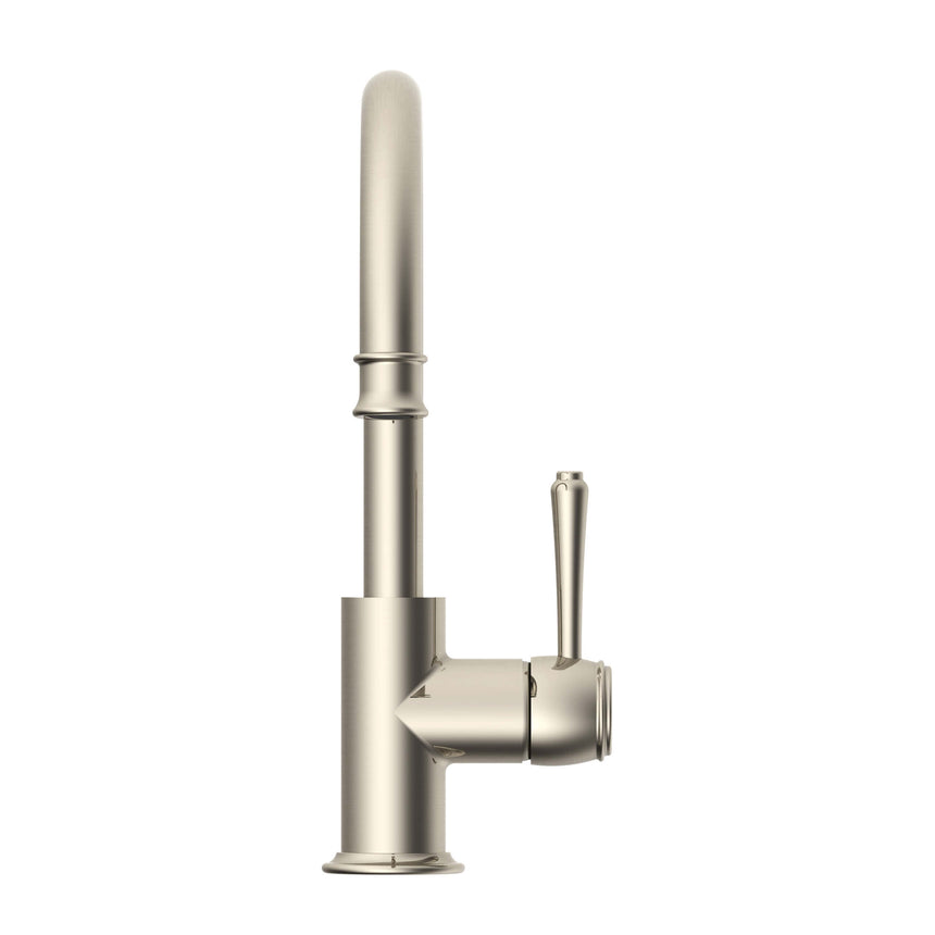 ADP Eternal Goosenk Basin Mixer Brushed Nickel Tapware ADP