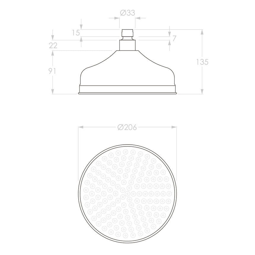 ADP Eternal Shower Rose Brushed Nickel Shower ADP