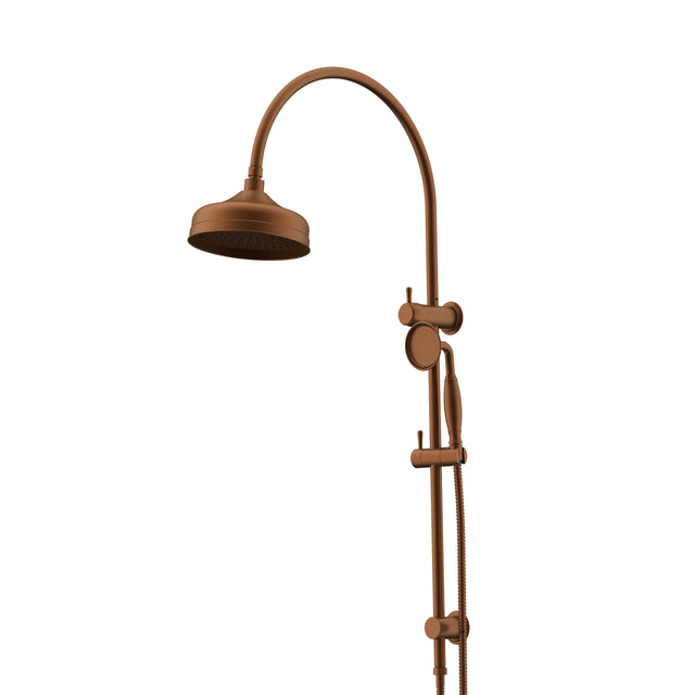ADP Eternal Gooseneck Twin Shower Set Brushed Copper Shower ADP Default Title