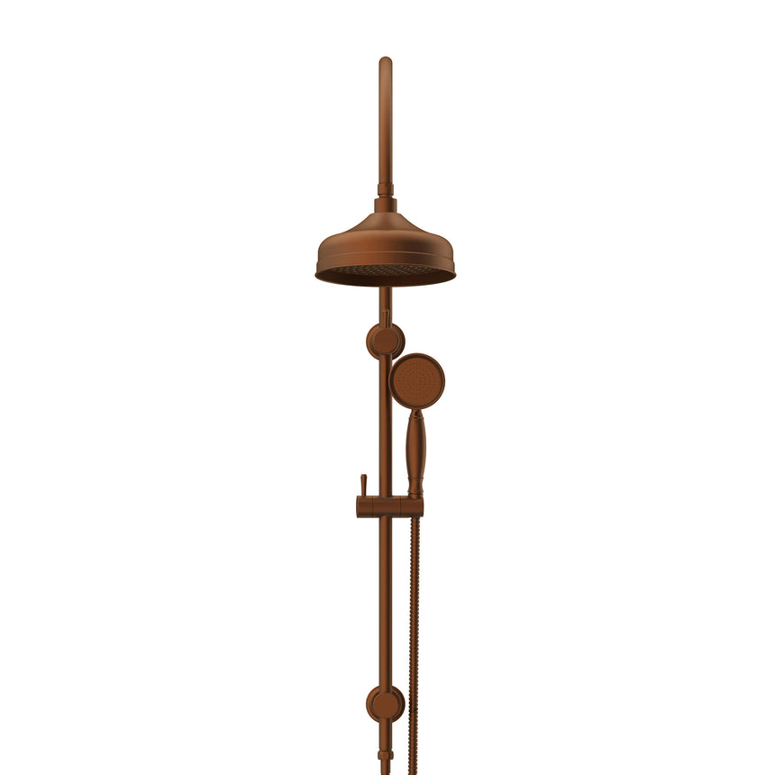 ADP Eternal Gooseneck Twin Shower Set Brushed Copper Shower ADP