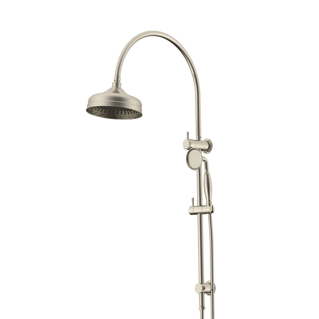 ADP Eternal Gooseneck Twin Shower Set Brushed Nickel Shower ADP Default Title