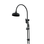 ADP Eternal Gooseneck Twin Shower Set Matte Black