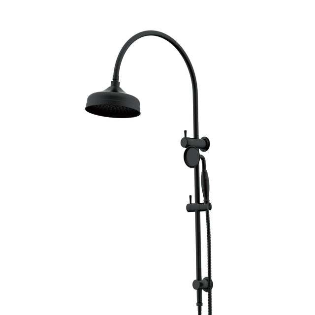 ADP Eternal Gooseneck Twin Shower Set Matte Black Shower ADP Default Title