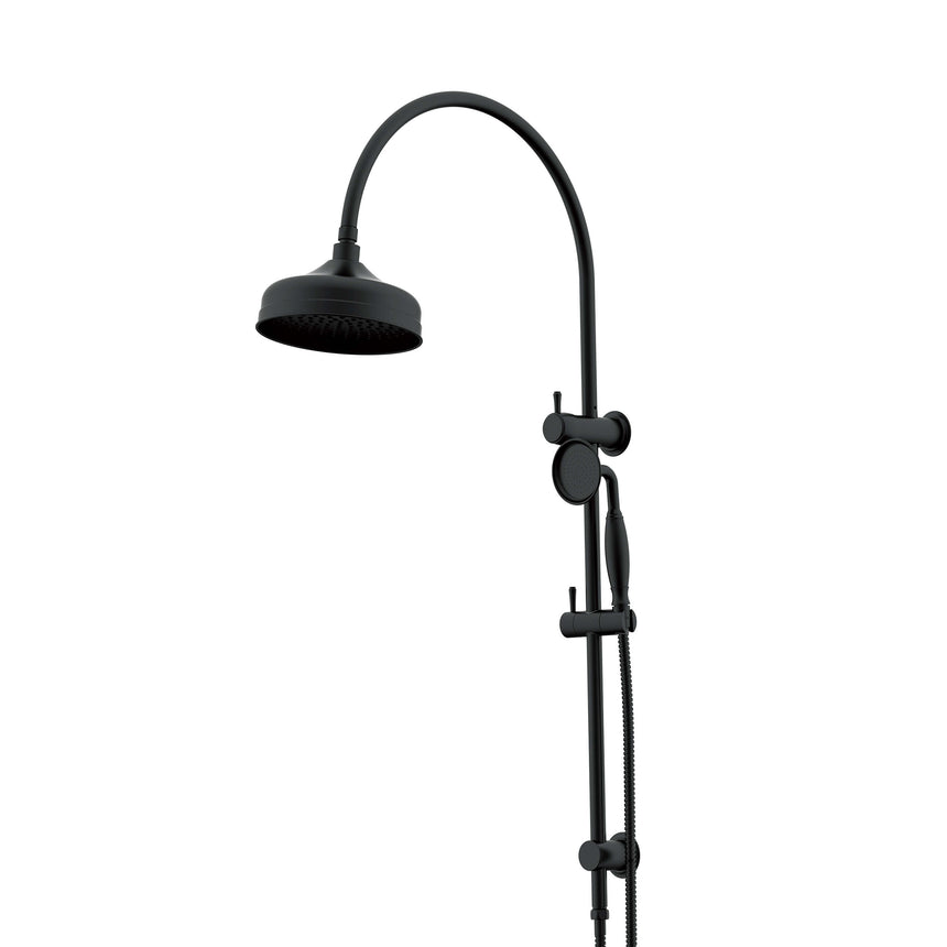 ADP Eternal Gooseneck Twin Shower Set Matte Black Shower ADP Default Title