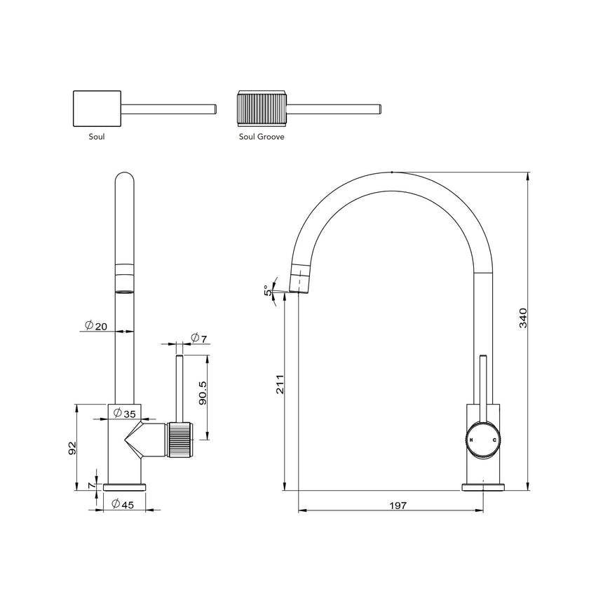 ADP Soul Kitchen Mixer Chrome Tapware ADP