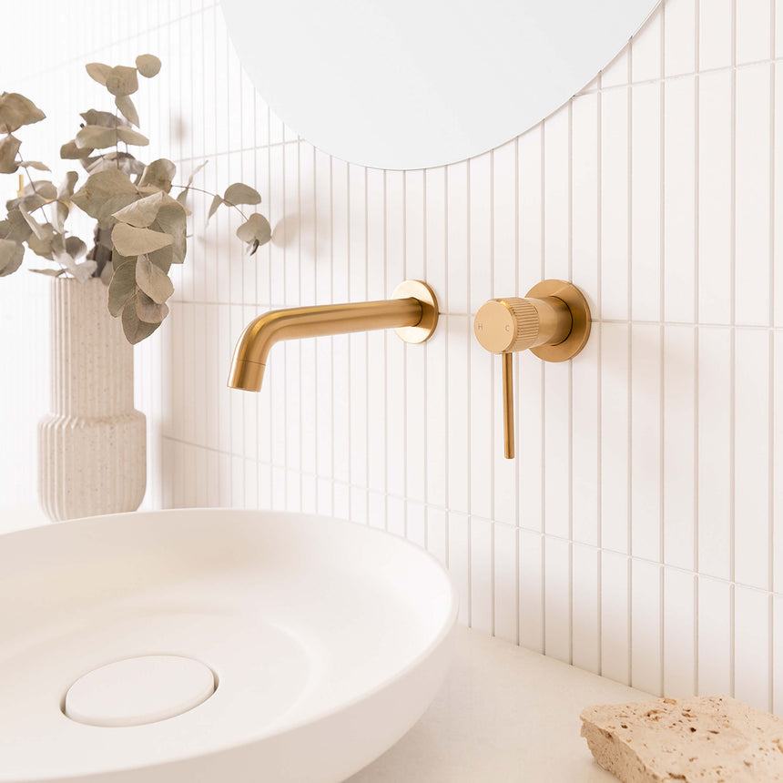 ADP Soul Wall Spout Brushed Brass Tapware ADP