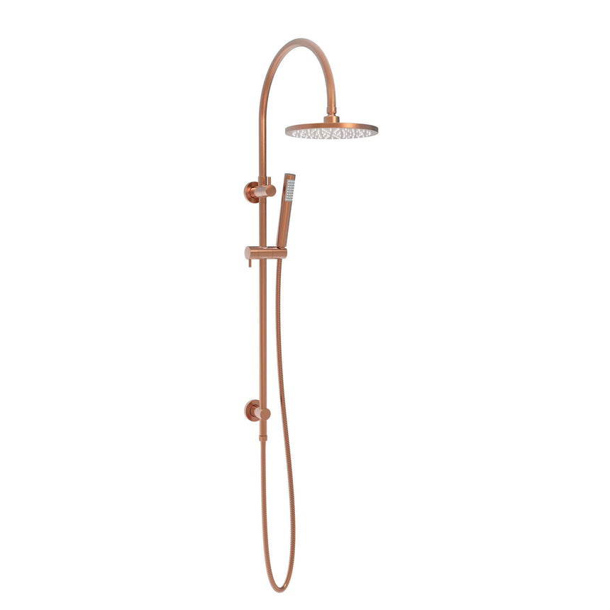 ADP Soul Gooseneck Twin Shower Set Brushed Copper Shower ADP