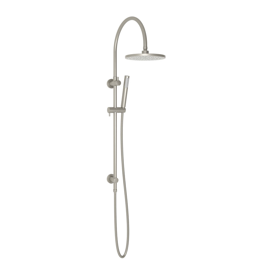 ADP Soul Gooseneck Twin Shower Set Brushed Nickel Shower ADP
