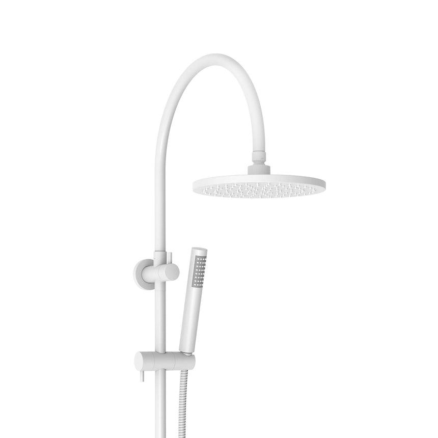 ADP Soul Gooseneck Twin Shower Set Matte White Shower ADP Default Title