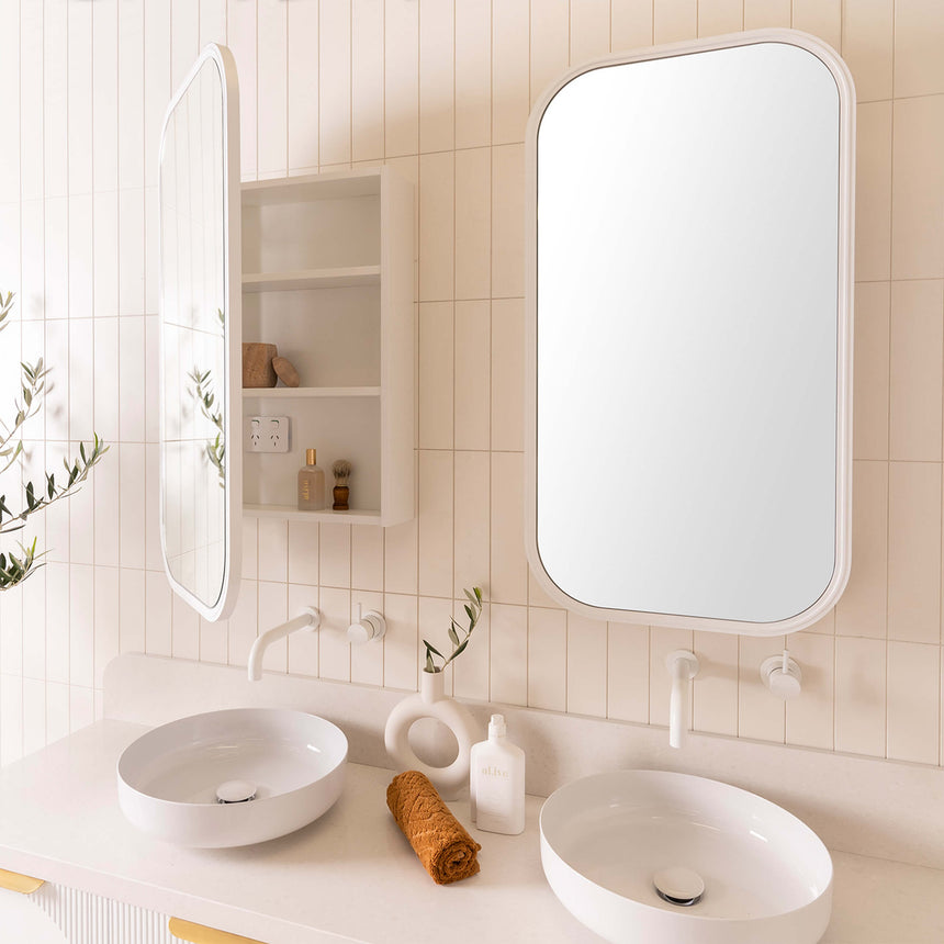 ADP Quinn Shaving Cabinet 943x493mm Rounded Rectangle Shaving Cabinet ADP