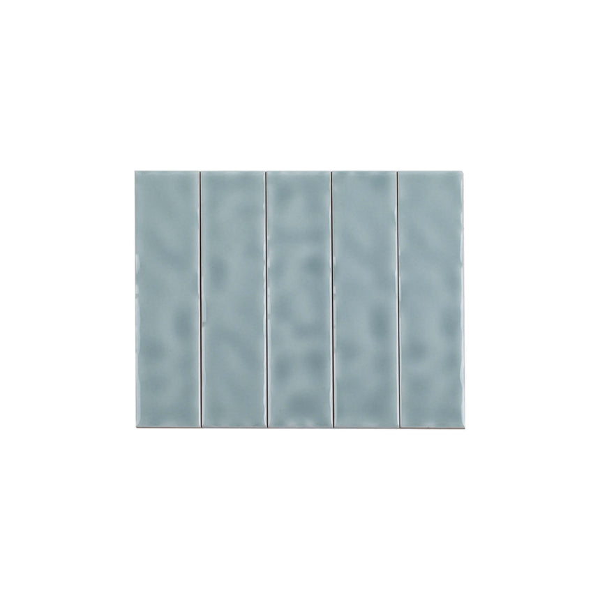 Ceramics Wave Tile 50x200 Gloss Sky Blue Subway Tilemall